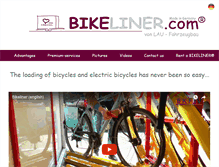 Tablet Screenshot of bikeliner.com